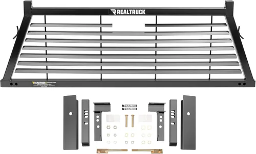 Vista 5 de RealTruck Backrack Marco de Estante Semi-Persianas + Kit de Hardware para uso con caja de herramientas de 21 pulgadas, combo Sin Perforación