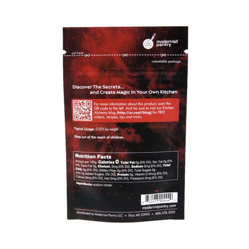 Vista 3 de Nitrato de sodio Sin OMG, vegano, sin gluten, certificado OU Kosher, 50 g/2 oz