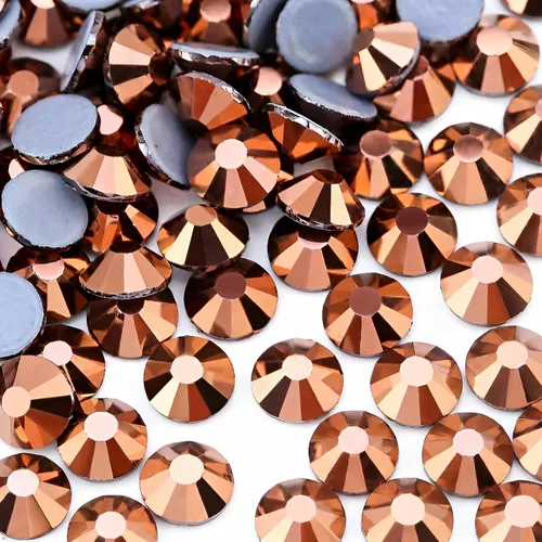 Vista 28 de Jollin Hot Fix - Diamantes de imitación de cristal con parte trasera plana, gemas de diamantes de imitación de 0.079 pulgadas