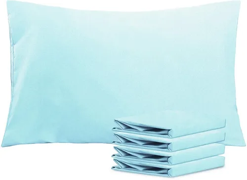 Vista 111 de NTBAY Juego de fundas de almohada estándar, paquete de 2 fundas de almohada de microfibra cepillada de 20 x 26 pulgadas, suaves, sin arrugas Aqua