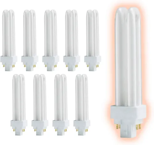 Vista 47 de GoodBulb Bombillas CFL de 13 W, base GX23 de 2 pines, 2700 K, blanco suave, 13 W, alto rendimiento, 800 lúmenes, bombillas fluorescentes compactas