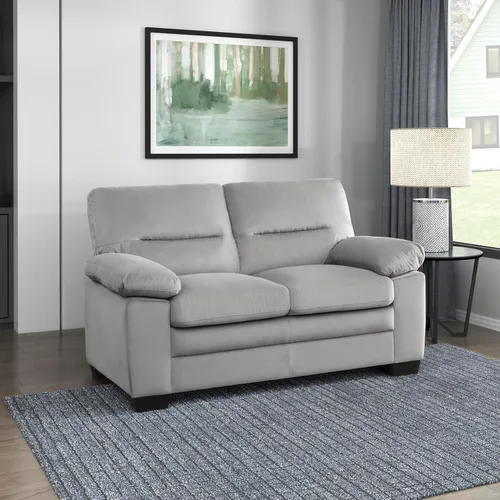 Vista 13 de Lexicon Sofá de 63 pulgadas, cómodo y moderno sofá con brazos en la parte superior de la almohada, sofá para sala de estar, apartamento, sólido