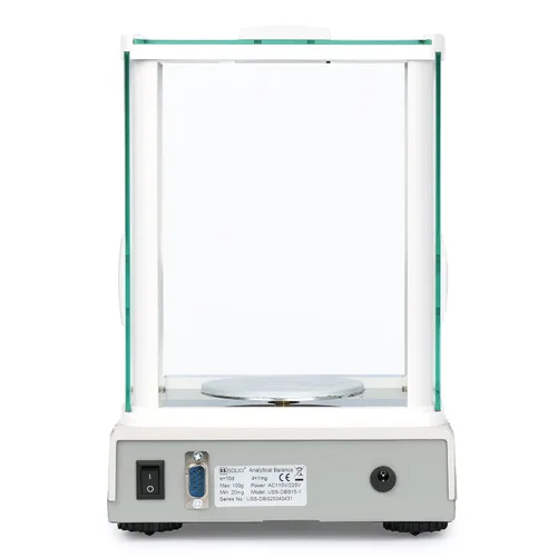 Vista 4 de U.S. Solid balanza de precisión digital analítica, para laboratorio, 0.001 g, 1 mg, 100 g