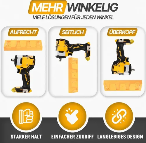 Vista 4 de DeWalt Paquete de 4 Soportes de Herramientas y Batería para Herramientas de 20V