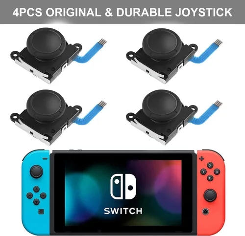 Vista 2 de Joycon - Kit de reparación de Joycon, kit de reparación de Joycon, kit de herramientas de repuesto de Joystick de reparación VGBUS para Switch Lite
