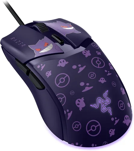 Vista 2 de Razer Cobra Gengar Edition - Mouse ligero para juegos con cable - Sensor de 8500 DPI - 2.05 oz - Interruptores ópticos de ratón de 3ª