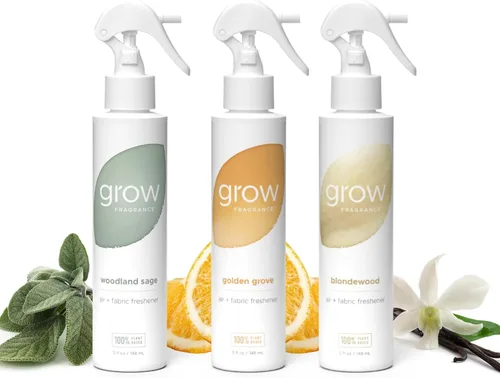 Vista 11 de Grow Fragrance Ambientador en Spray Perfumado para Telas y Habitaciones - Certificado No Tóxico, Aceites Esenciales 100% a Base de Plantas - 5 oz