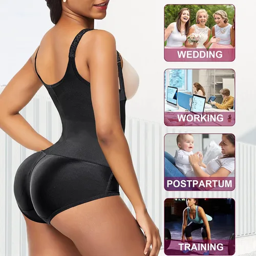 Vista 6 de REYEOGO Entrenador de cintura para mujer, moldeador de cuerpo firme, levantador de glúteos, control de abdomen, faja adelgazante