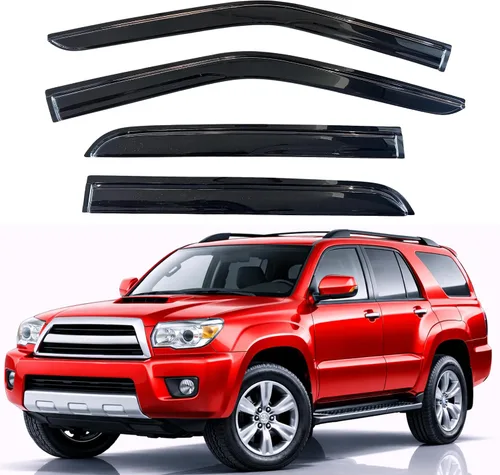 Vista 275 de KPY Protector de lluvia compatible con Ford Bronco 1980-1996, Ford F150 F250 F350, deflectores de ventilación lateral para visera de ventana