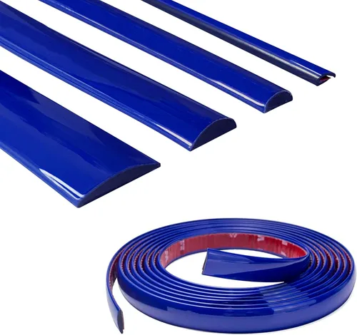 Vista 10 de 16 pies de Azul Oscuro Shine & Bright Auto Autoadhesivo Universal para Exterior e Interior Moldura de Decoración para Cuerpo de Vehículo
