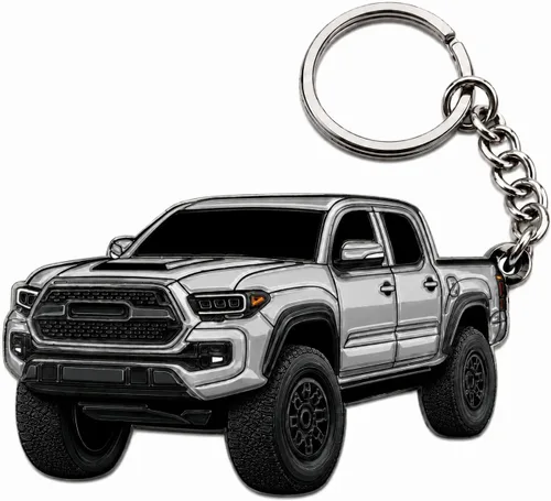 Vista 7 de Llavero Tacoma – Accesorios Tacoma 2016-2022 mods 2023 2024 Cool Key Chain Fob Cover 3ª generación Toy Truck