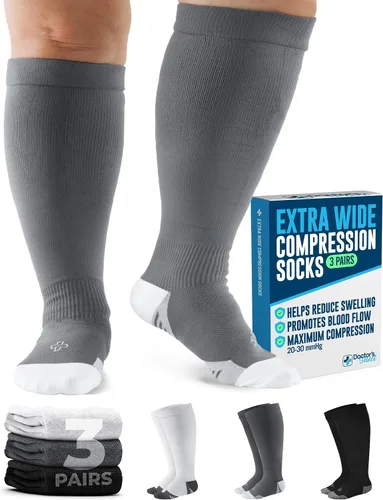 Vista 15 de Doctor's Select® Plus Size Compression Socks for Women Wide Calf - 3 Pairs