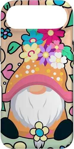Vista 26 de Funda para iPhone XR con diseño de gnomo de verano y flores de margarita