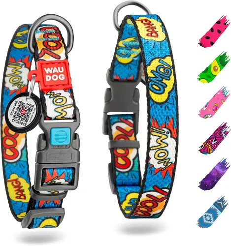 Vista 10 de WAUDOG Collar de nailon para perros – Collar ajustable para perros grandes, pequeños y medianos – Collares de cachorros para perros de razas grandes