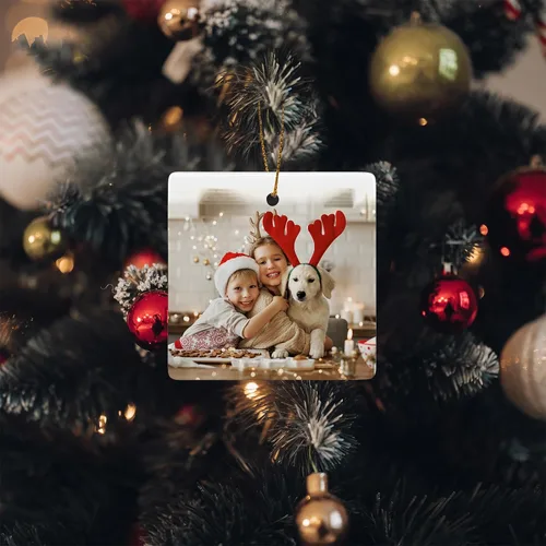 Vista 29 de Adornos de Navidad personalizados, adorno con foto personalizada, nuestro primer árbol de Navidad colgante 2024, decoración regalo para Navidad