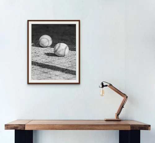 Vista 5 de Impresiones artísticas de pared de béisbol, póster de béisbol individuales (11 x 14) sin marco, decoración de sala de béisbol para hombres, niños