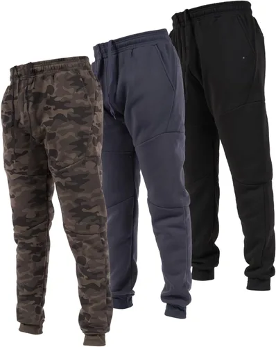 Vista 12 de Ultra Performance Sweatpants for Men 3 Pack Fleece Joggers, with Pockets Negro / Negro / Negro