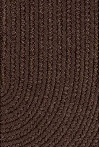 Vista 4 de Tapete de interior/exterior, diseño texturado trenzado, tapete reversible, Sintético, Marrón