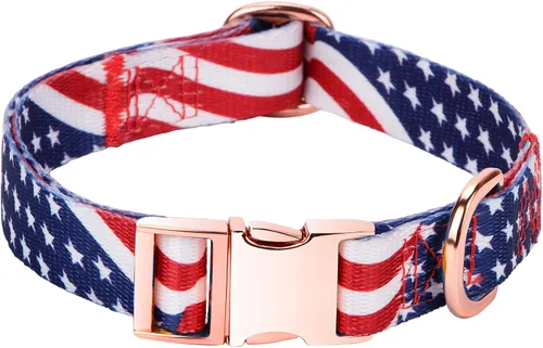 Vista 27 de Collar de perro para perros pequeños con patrón floral para hembras y perros, talla S A1_Girasol