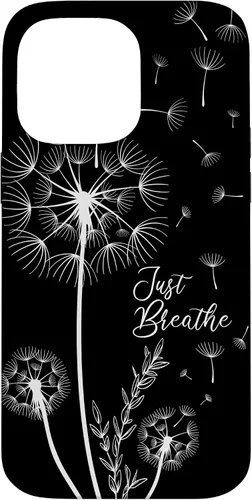 Vista 21 de Lindo diseño de tatuaje de diente de león flechas respiración patrón caso para iPhone 17