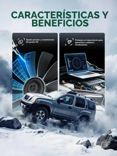 Vista 5 de Cuchilla de ventilador de refrigeración para Infiniti Q45 QX4 FX45 Nissan Pathfinder