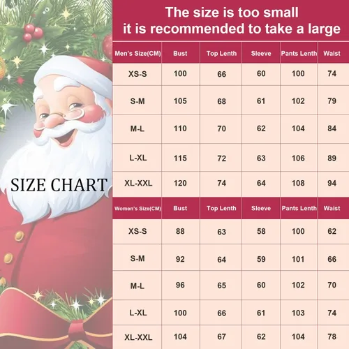 Vista 2 de ELUTONG Pijamas de Navidad para mujeres, hombres y parejas, conjunto de pijama de manga larga a juego de satén suave, ropa de dormir S-XXL