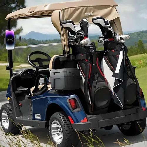 Vista 5 de Soporte magnético de teléfono para carrito de golf para iPhone/Galaxy/Google Pixel, soporte universal para teléfono para la mayoría de las marcas
