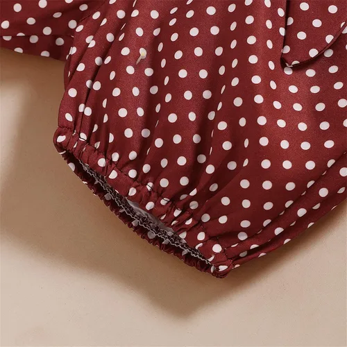 Vista 6 de PATPAT Conjunto de 3 piezas de ropa para bebé niña recién nacida con volantes y diadema