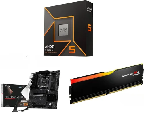 Vista 10 de NEWEGG Combo de memoria CPU de placa base -B550M-A con CPU Ryzen 5 5500 de 6 núcleos de 3.6 GHz y 16 GB (2 x 8 GB) 288 pines PC RAM DDR4 3200 AMD