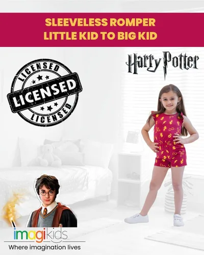 Vista 5 de Harry Potter Gryffindor - Mameluco sin mangas de felpa francesa para niñas pequeñas y grandes