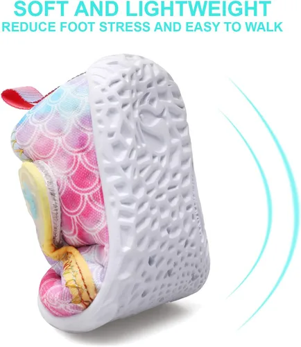 Vista 4 de FEETCITY - Zapatos deportivos acuáticos para bebés, niños y niñas, zapatos de agua de secado rápido para playa y piscina