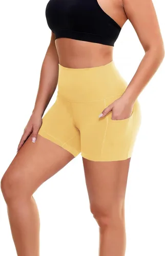 Vista 33 de Biker Shorts for Women with Pockets - 8"/5"/3" Booty Black Spandex Shorts Verde militar