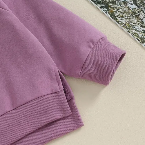 Vista 5 de KtwHarnu Conjunto de 2 piezas de sudadera con cuello redondo y pantalones con bolsillo, para otoño e invierno