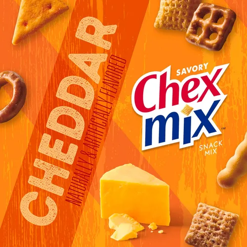 Vista 2 de Chex Mix Cheddar, 3.75 oz (paquete de 8)