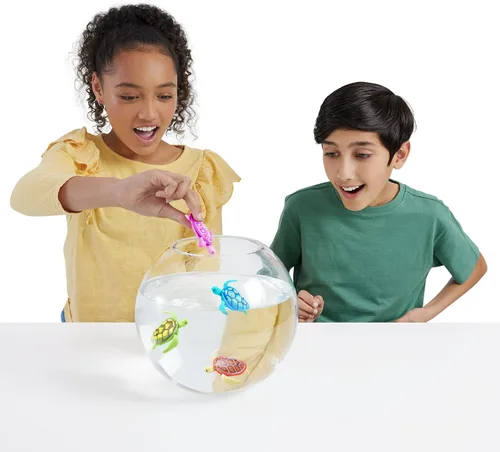 Vista 6 de Robo Alive Robo Tortuga Robótica de Natación (Verde + Rosa) de ZURU Activada por Agua, Viene con Baterías, Exclusivo (Paquete de 2)