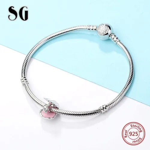 Vista 4 de Abalorio de plata de ley 925 para pulseras y collares Pandora y más bricolaje