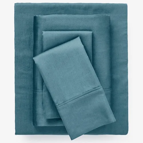 Vista 7 de BrylaneHome Bed Tite - Juego de sábanas de 500 hilos, tamaño matrimonial, color gris