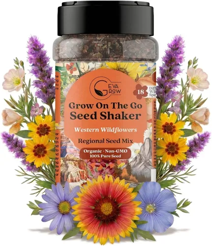 Vista 10 de Mezcla regional de semillas de flores silvestres de GevaGrow (Midwest Wildflowers Mini Shaker)