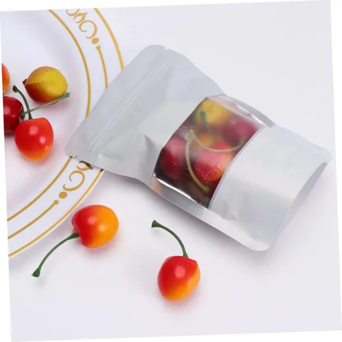 Vista 3 de minkissy Almacenamiento reutilizable para alimentos, 100 piezas de aluminio resellable y sellable, perfecto para embalaje, almacenamiento