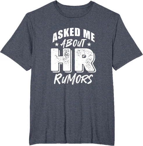 Vista 9 de Pregúntame sobre Rumores de RRHH Camiseta, Negro