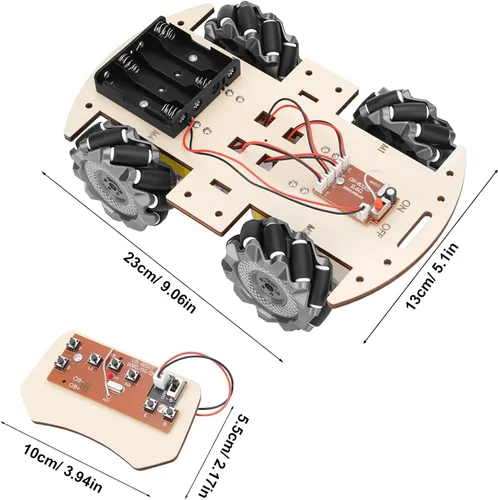 Vista 5 de Proyectos STEM para niños de 6, 7, 8, 9, 10, 11, 12 años, construye tu propio auto de control remoto 4WD, kit de electrónica de experimentos