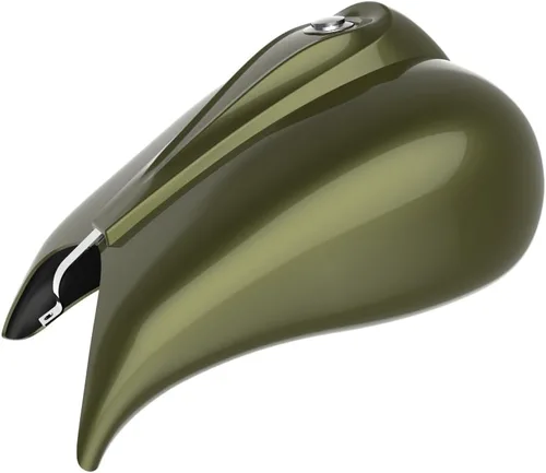 Vista 133 de Cubiertas de tanque estiradas con consola de tablero y tapa de tanque de combustible, cubiertas de combustible de galón para Harley Touring Whisky