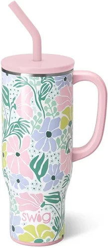 Vista 10 de Swig Life 40oz Insulated Mega Mug with Handle & Straw, Boho Desert DESIERTO BOHO