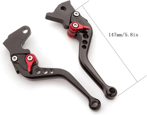 Vista 4 de ProCNC - Palancas cortas de freno para motocicleta CNC Fit MV Agusta F4 RR/F4 RC 2011-2018 Fit Aprilia RSV MILLE/R 2004-2008 Fit Ducati M1100/S/EVO