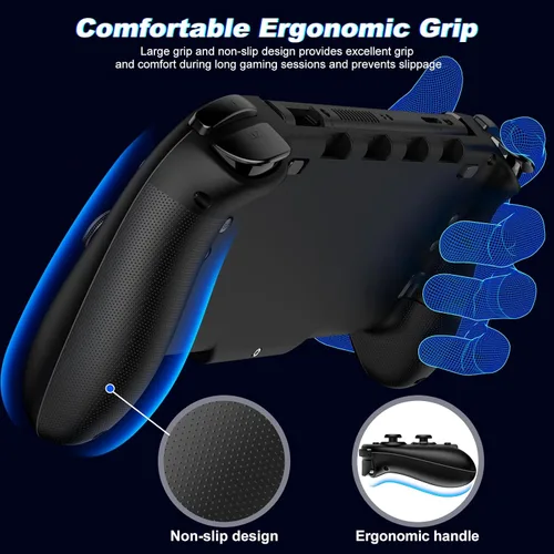 Vista 5 de Switch Controllers, Wireless Pro Controller Replacement for Nintendo Switch ControllerOLED, One-Piece Ergonomic Handheld Controller with
