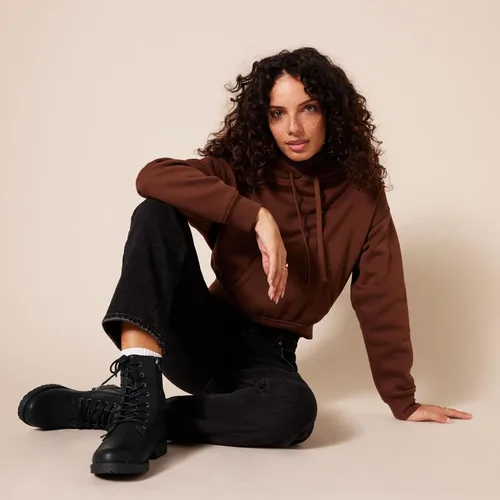 Vista 2 de Tienda Essentials - Botas de combate con cordones para mujer