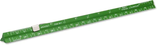 Vista 47 de Alumicolor Regla Métrica de Bolsillo para Arquitecto de Aluminio, 15CM, Negro