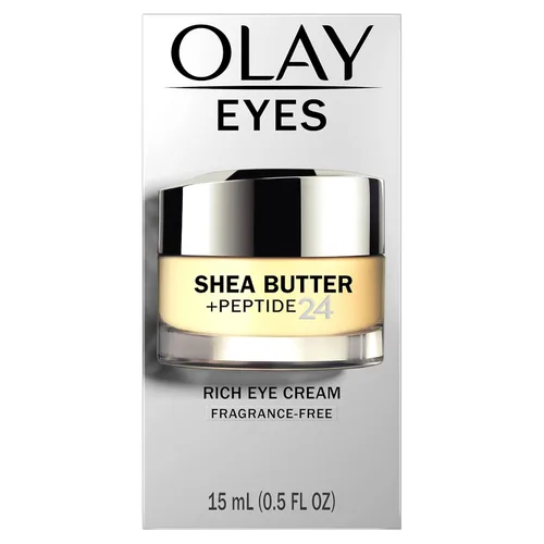 Vista 9 de Olay Crema para ojos Rich Eye Butter+Peptide 24 Rich Eye Cream, sin fragancia, 0.5 oz.