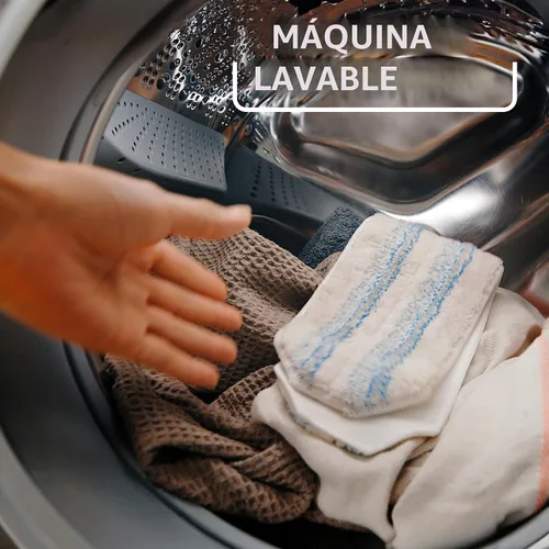 Vista 7 de O-Cedar Almohadillas de trapeador originales H2prO (paquete de 2) Lavable a máquina Recambios reutilizables Repuestos de cabezal de fregona
