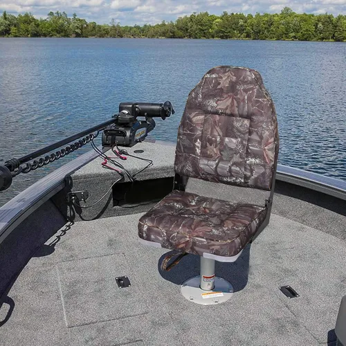 Vista 6 de Leader Accessories Un par de asientos plegables Elite para barco de pesca con respaldo bajo/alto (2 asientos)